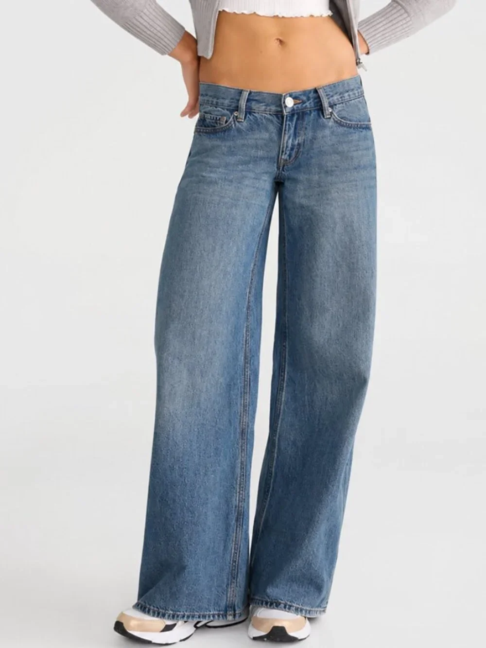 Aeropostale Super Low-Rise Ultra Wide Leg Jean - Picture 1 of 7